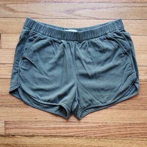 Madewell Olive Retro Athletic Shorts Size Small